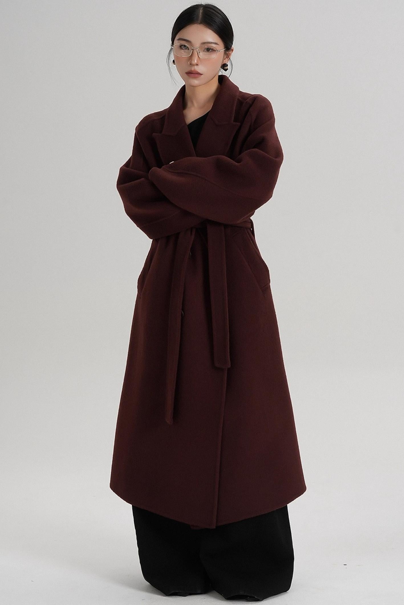 Minimalist Wool Long Jacket