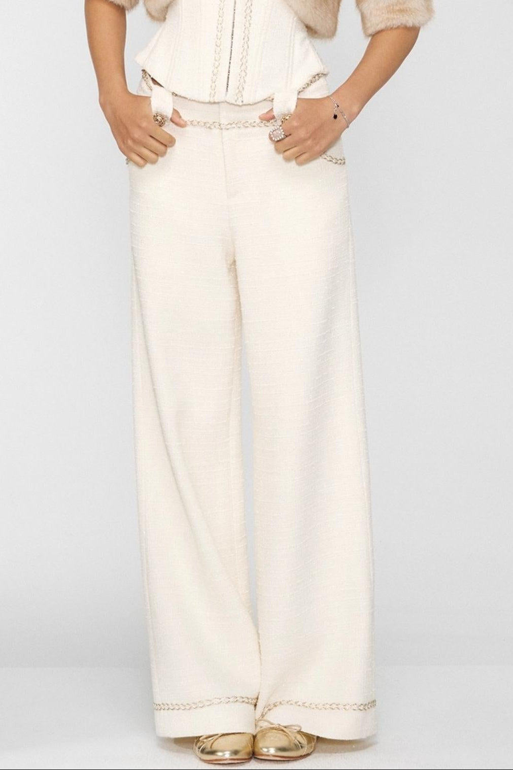 Milk Goose Three-Piece Jacket Set-Up