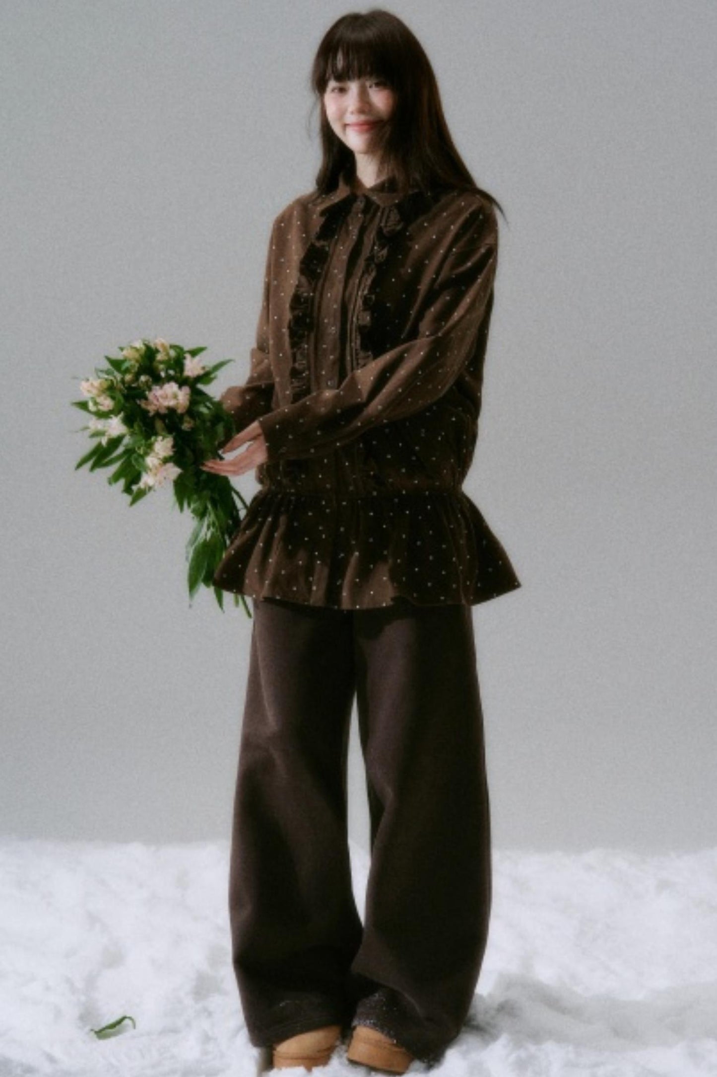 Polka Dot Twill Shirt