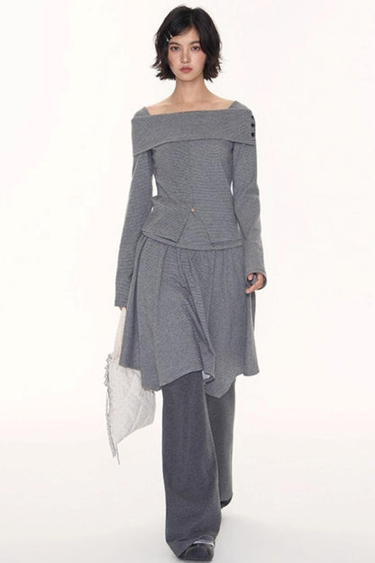 Striped Long Sleeve Top Set-Up