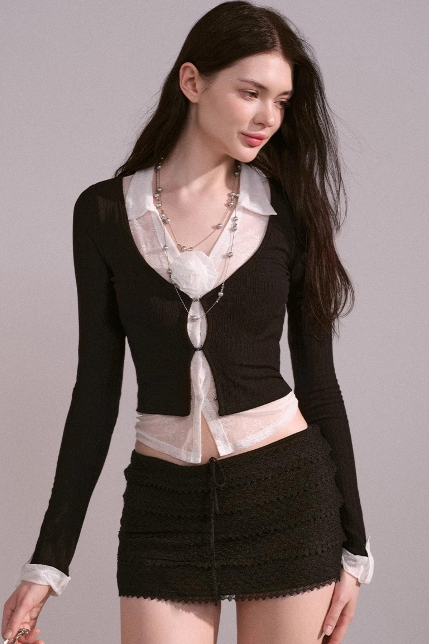 Luxury V-Neck Sweater Top