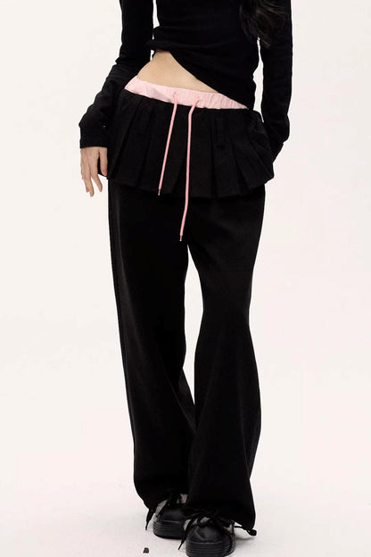 Blooming Wool Pleated Pants