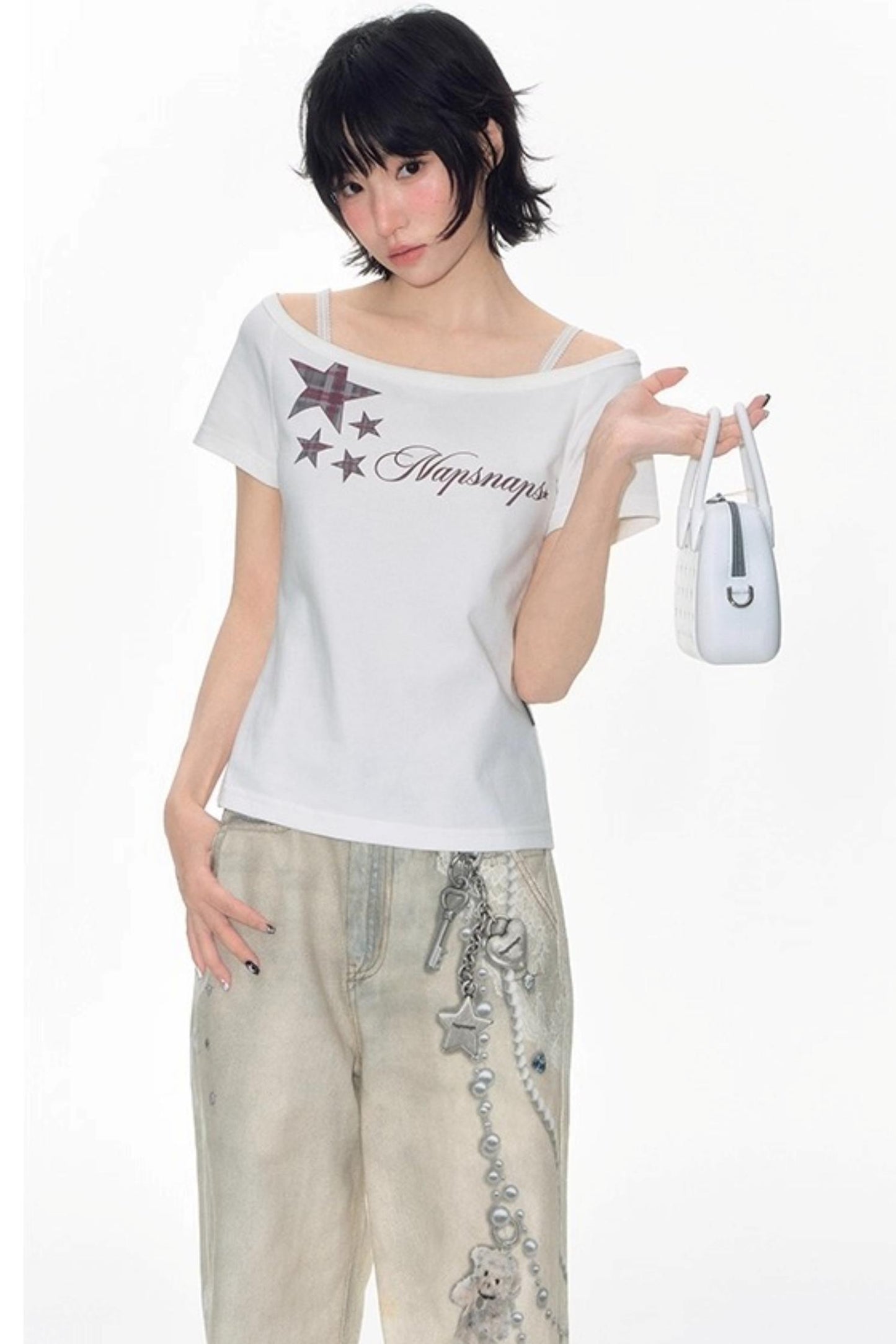 Hand-Painted 3D Printed Womens Wide-Leg Pants