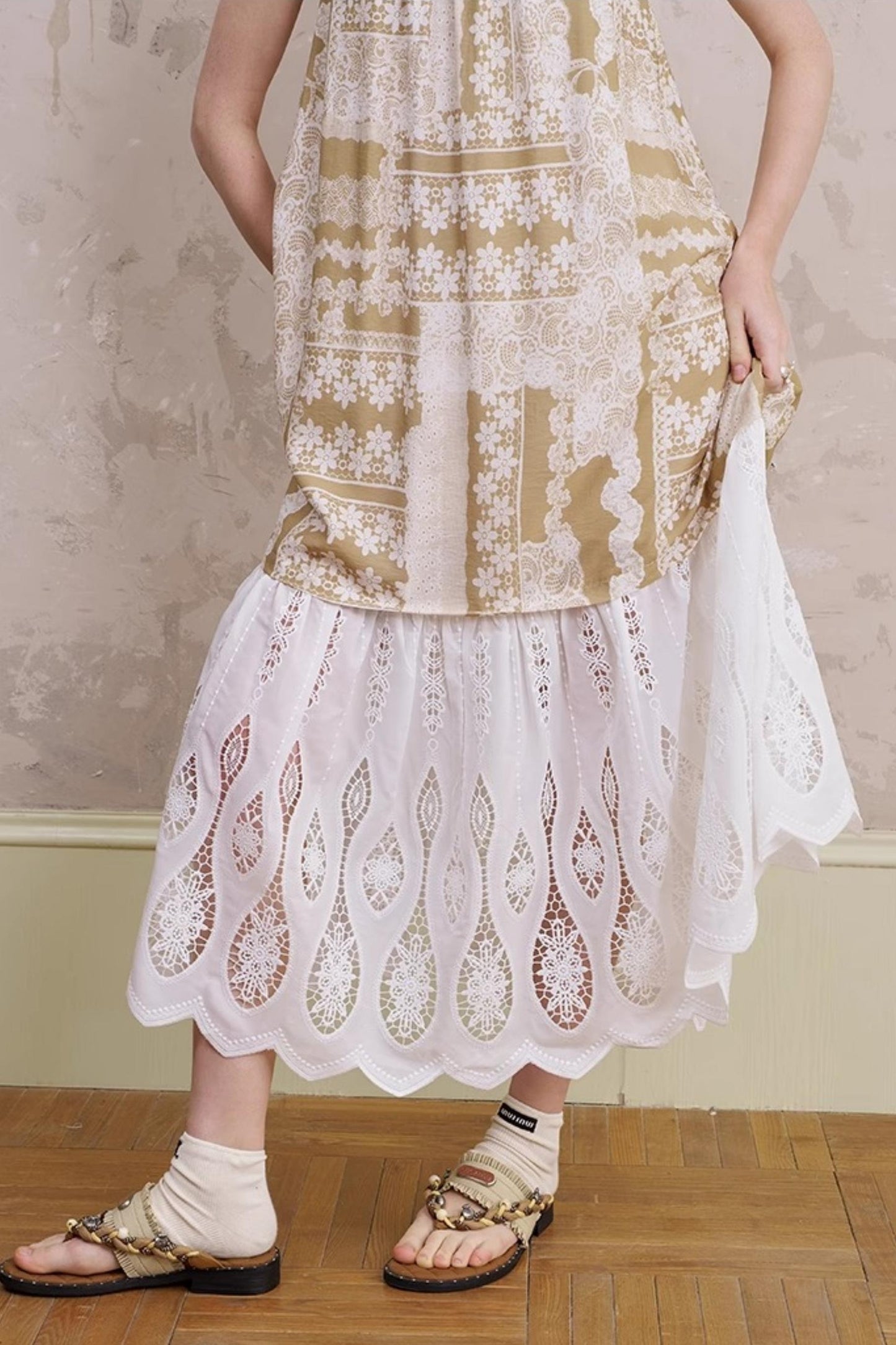 Textured Skirt Dress