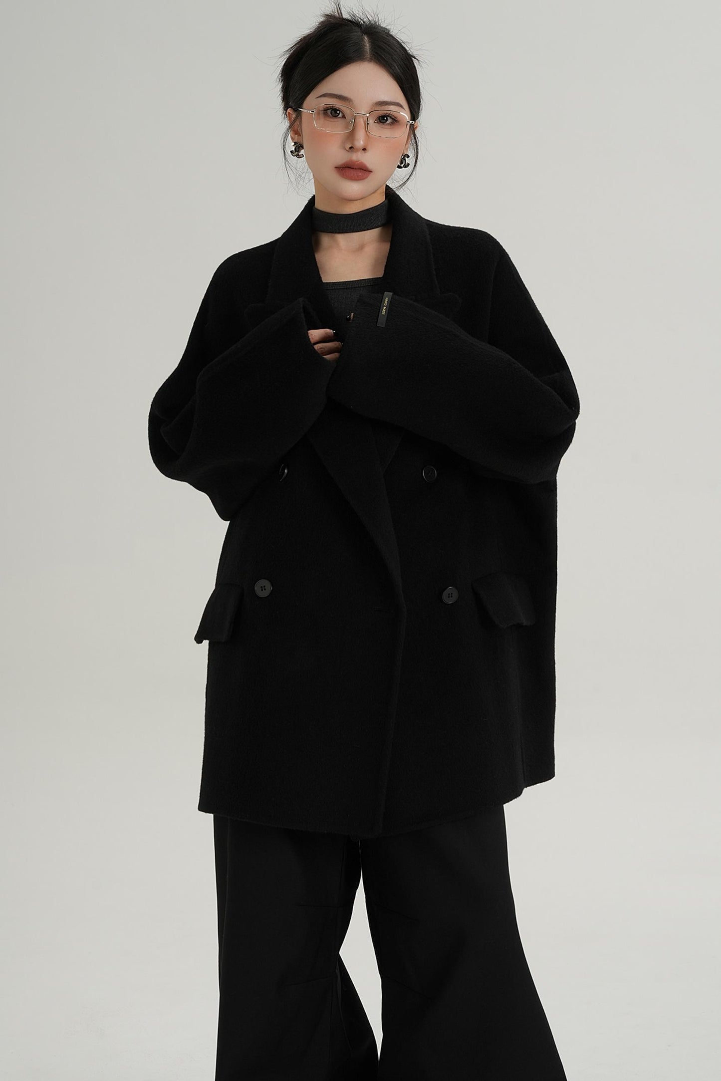 Woolen Elegance Long Coat
