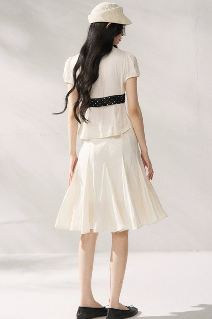 Tie Waist V-Neck Top