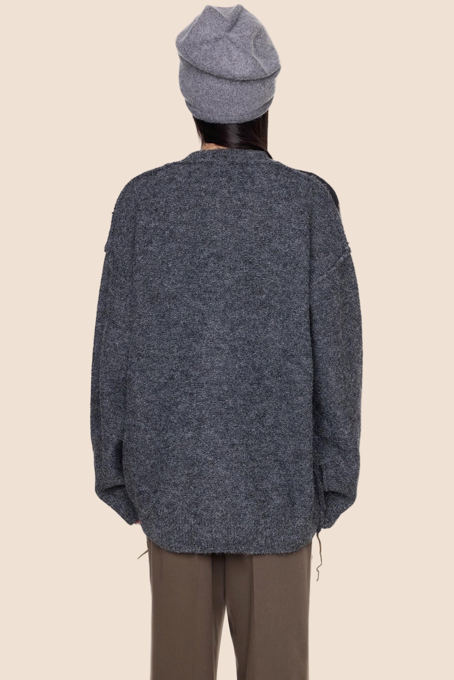 Diamond Tassel Knit Cardigan Sweater Jacket