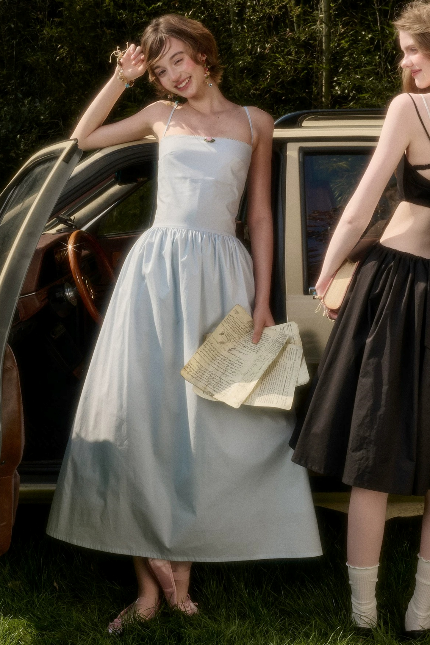 Babyblaues Baumwoll-Feenkleid