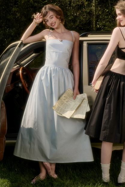 Babyblaues Baumwoll-Feenkleid