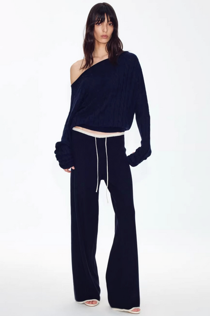 Woll-Off-Shoulder-Strick-Set