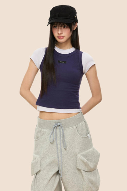 Colorblock T-Shirt Set