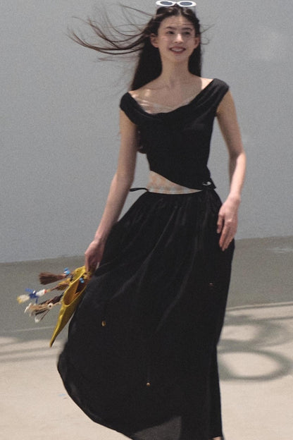 Summer Ruffled Camisole Skirt Set-Up