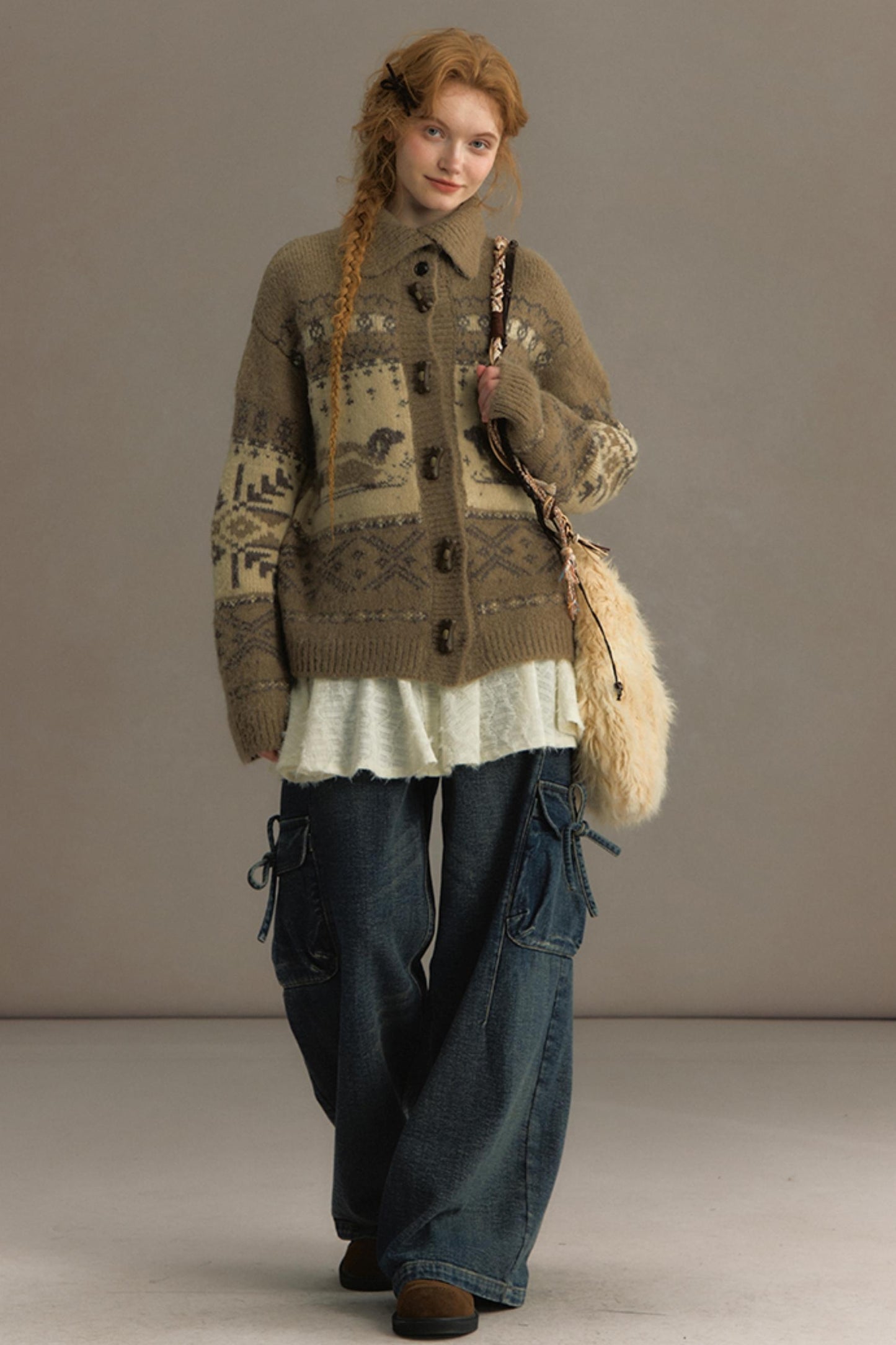 Vintage Lapel Cardigan