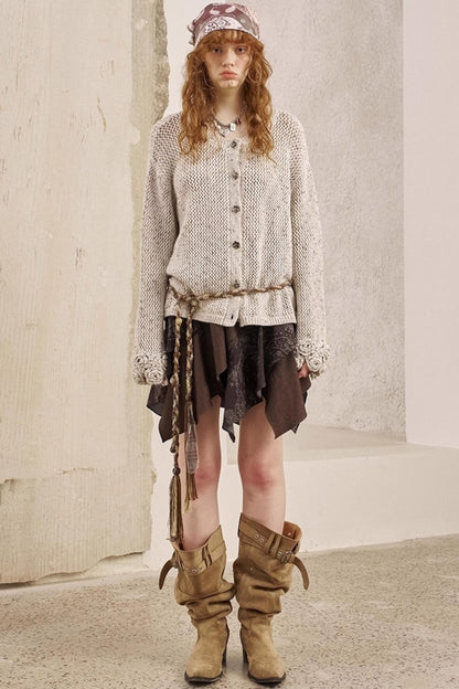 Vintage Crocheted Cardigan