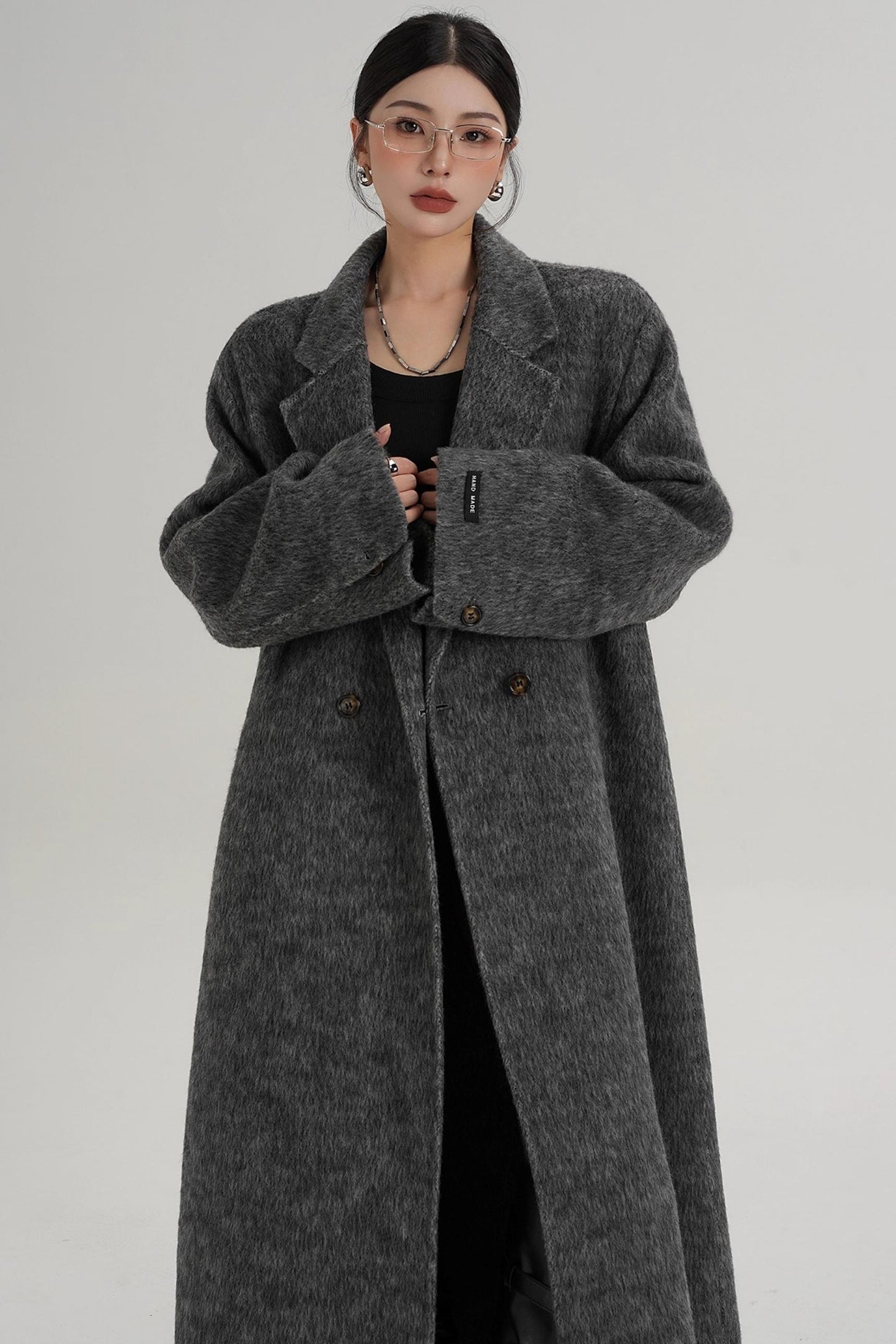 Elegant Double-Sided Wool Coat