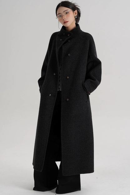 High Neck Wool Coat