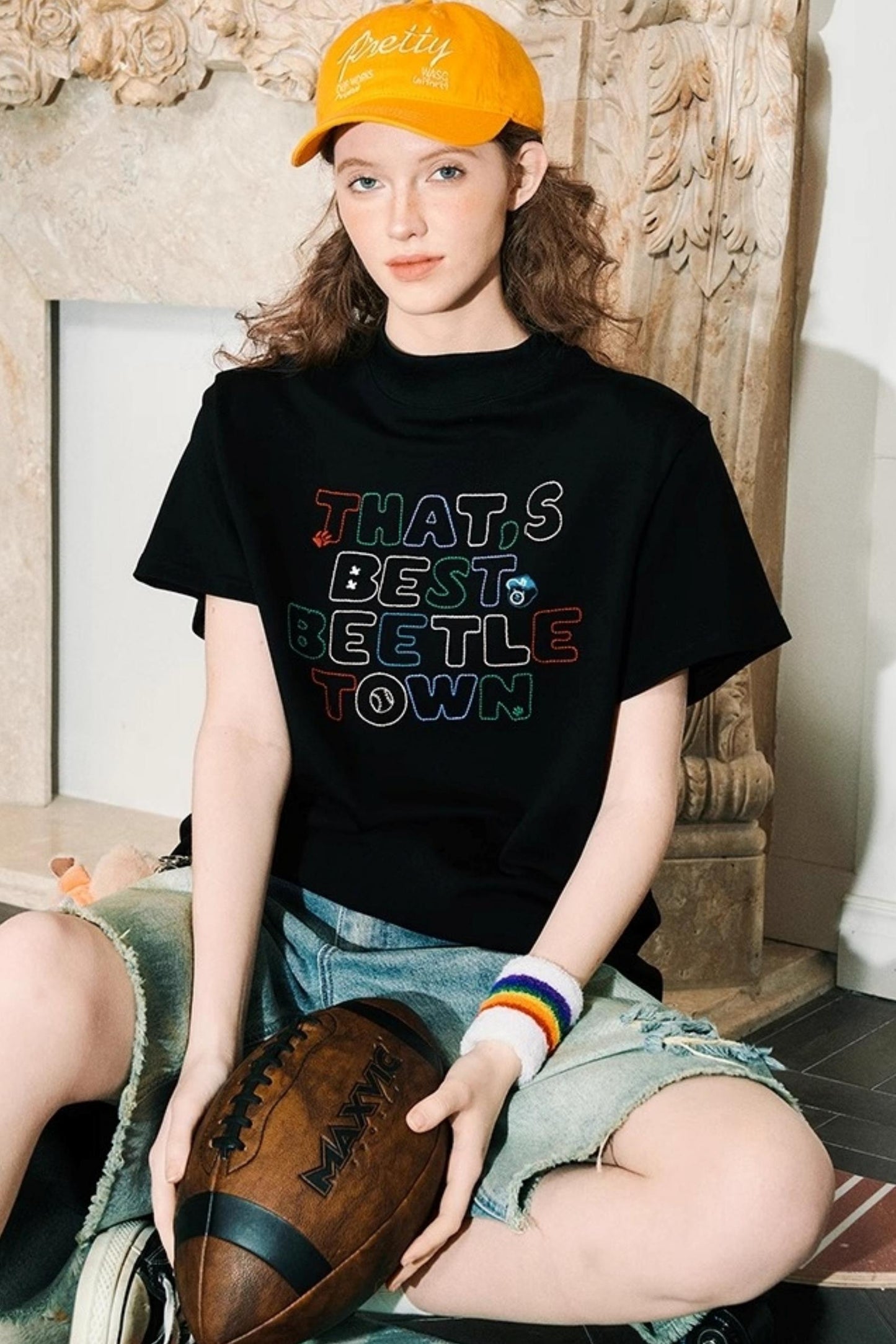 Vibrant High Neck Tee