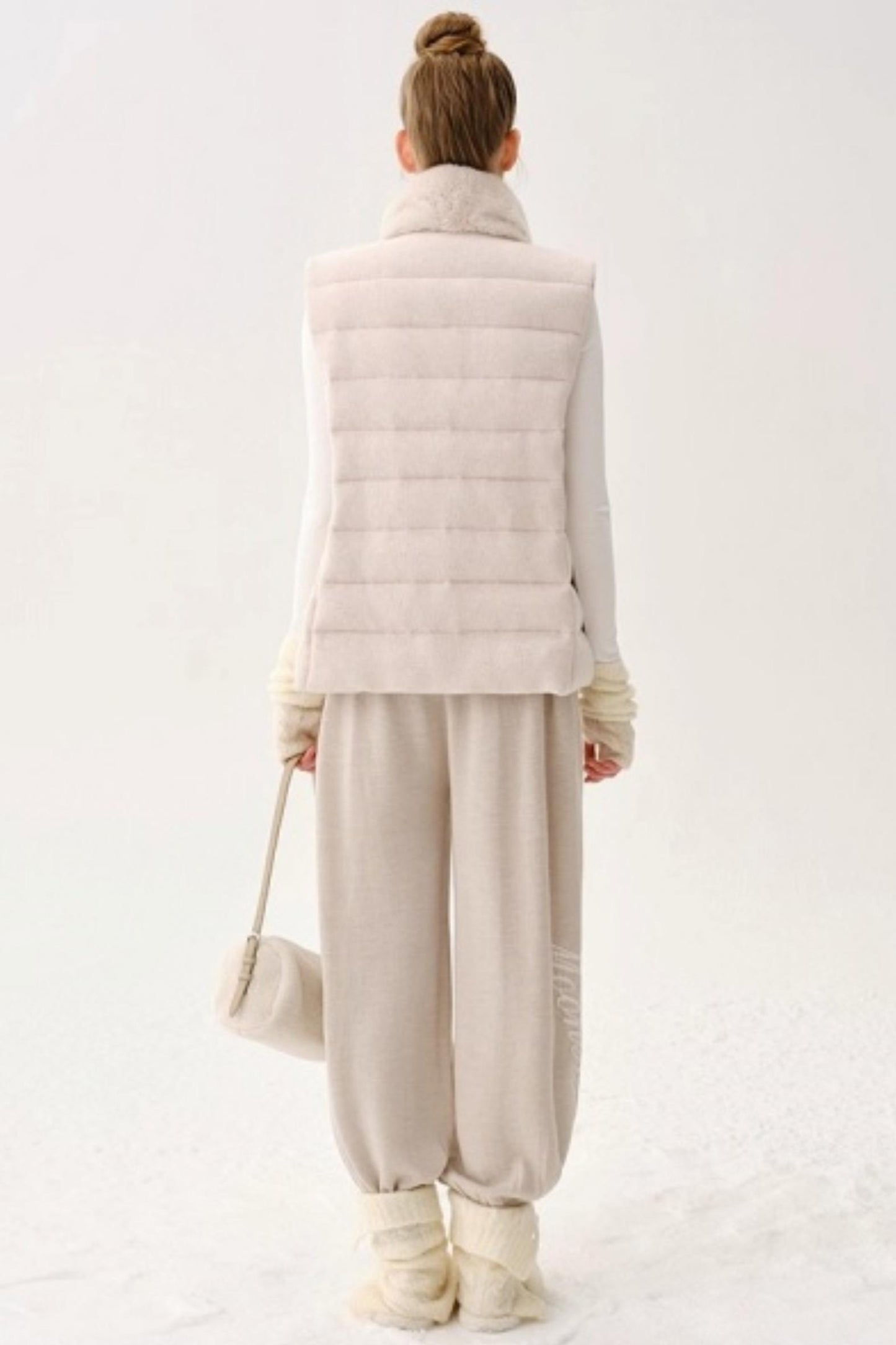 Wool Button-Up Knit Pants