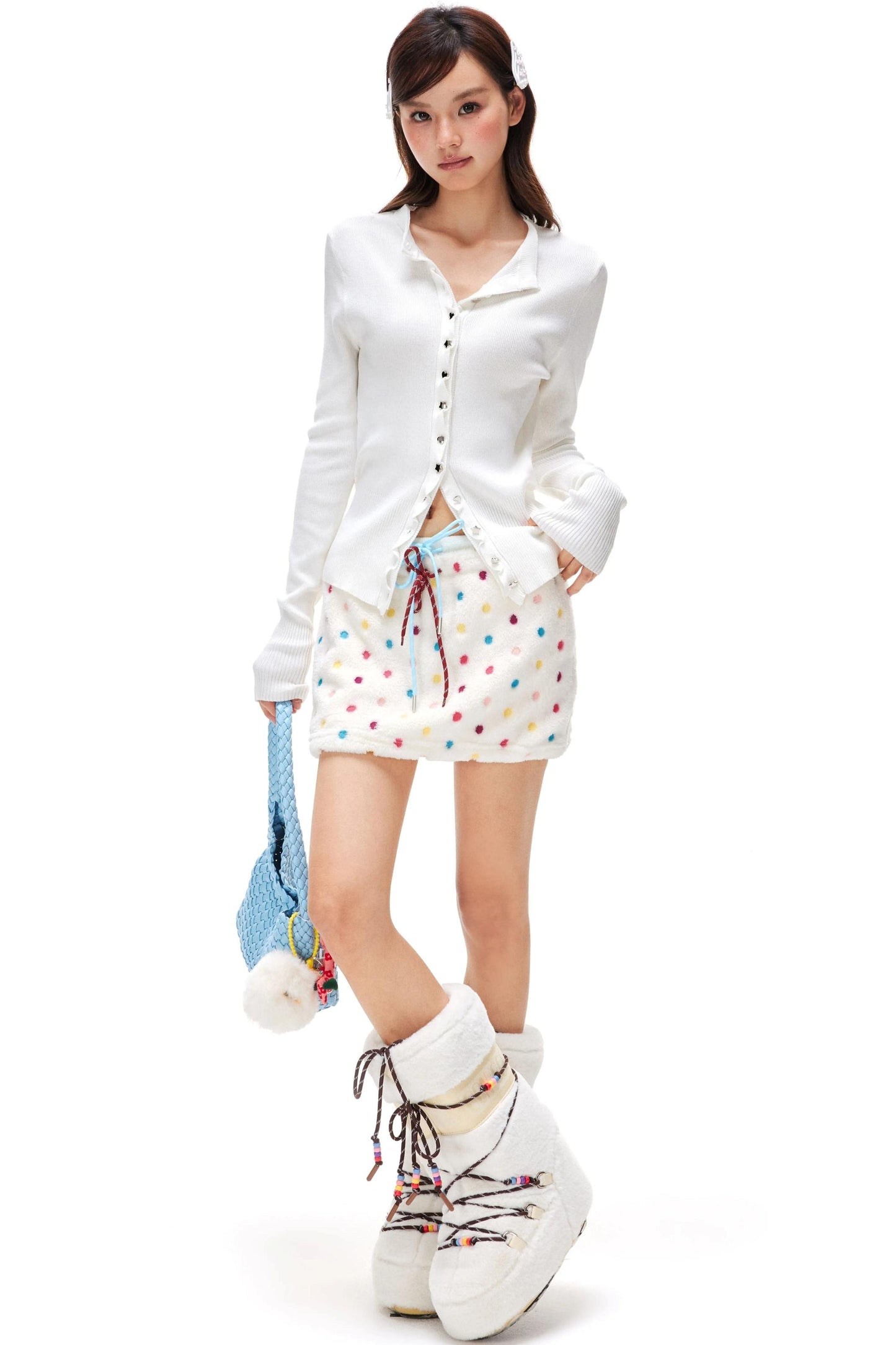 Bright Silver Heart Cardigan