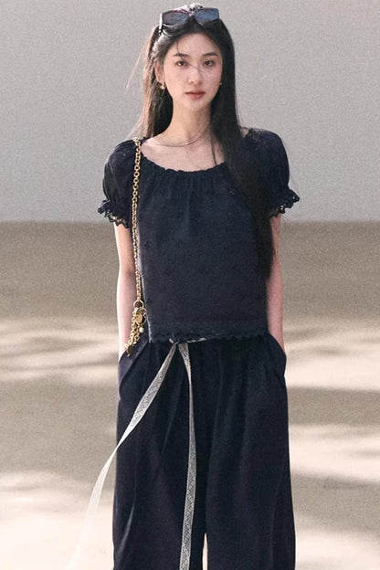 Pure Cotton Embroidered Doll Top