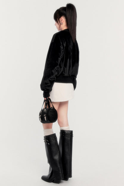 Reversible Plaid Plush Jacket