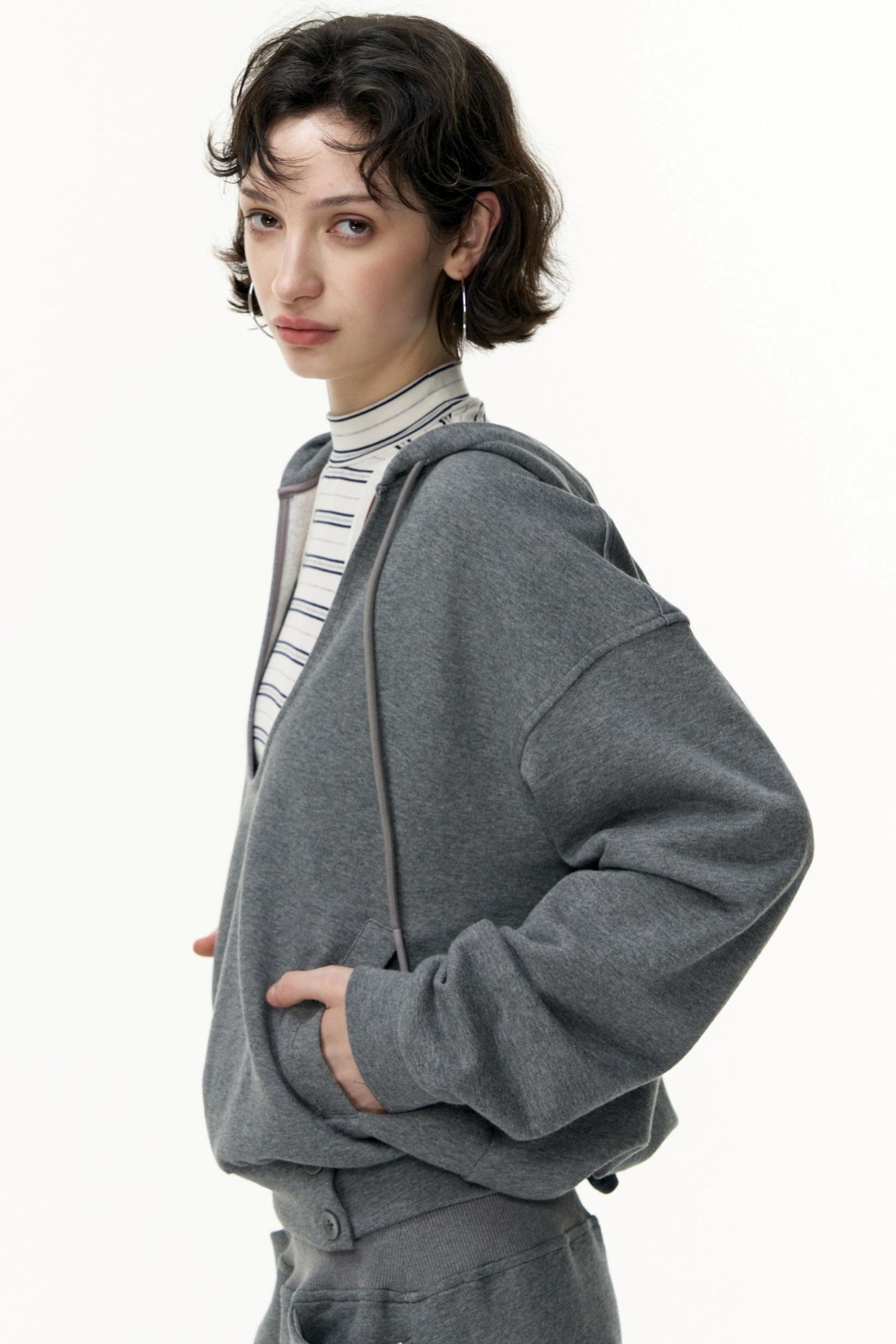 Layered Hooded Sweatshirt Set-Up