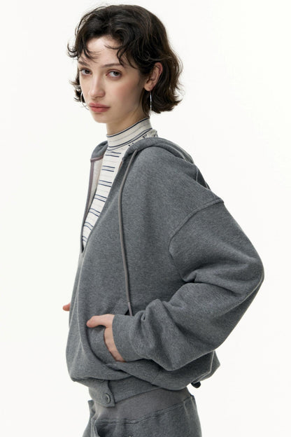 Layered Hooded Sweatshirt Set-Up