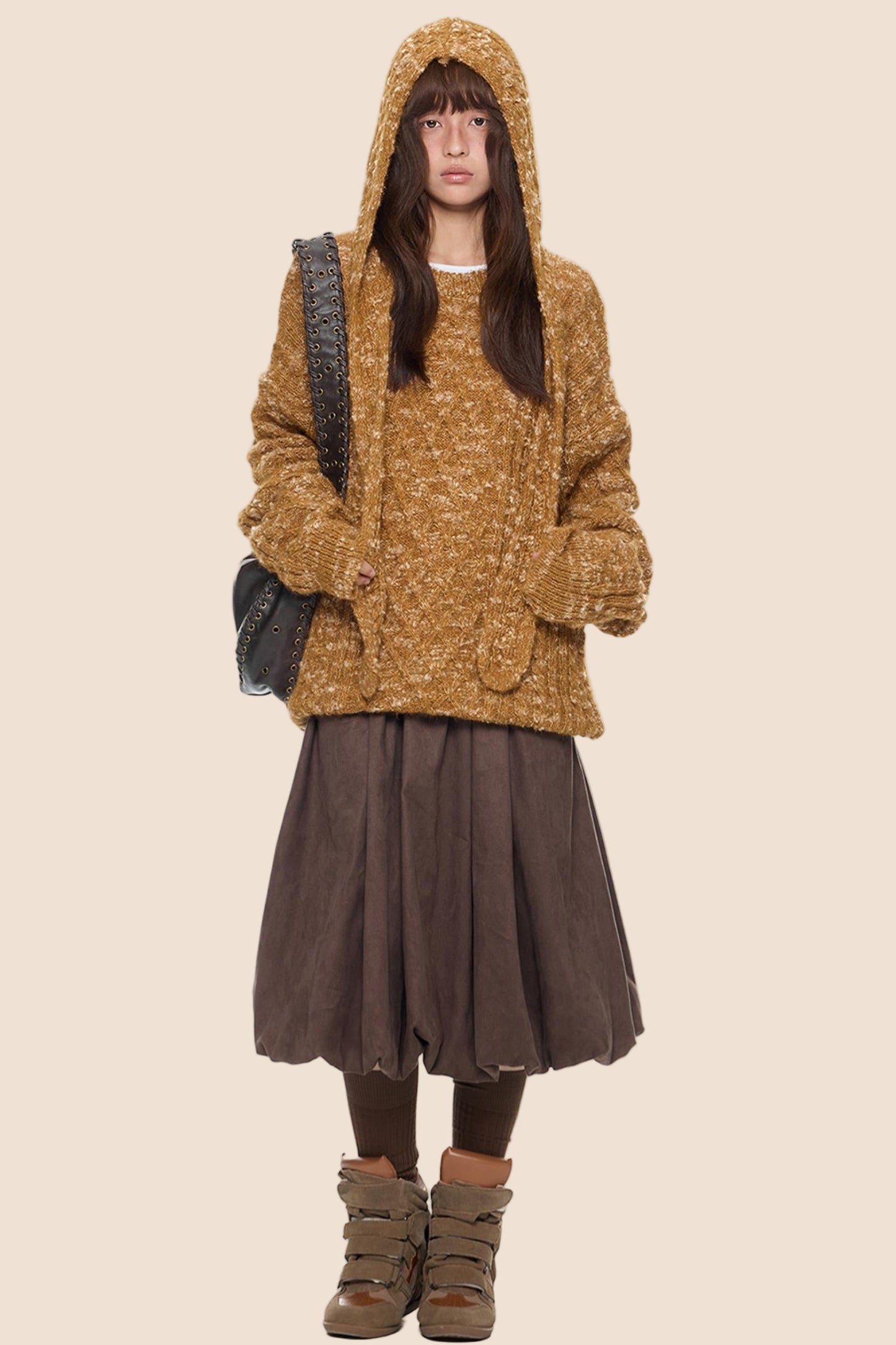 Vintage Knitted Top & Hat Set