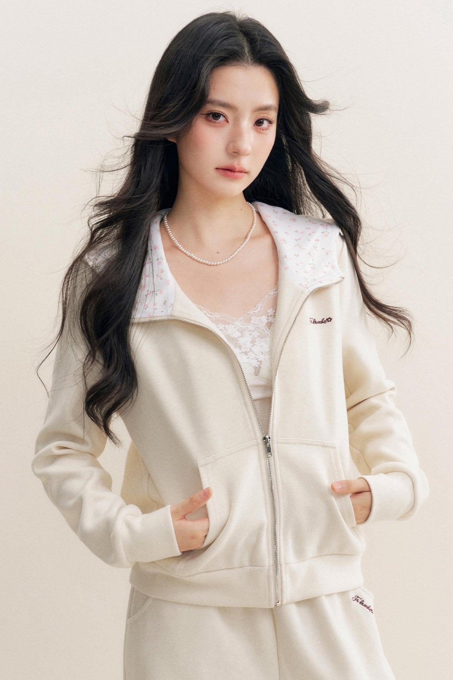 Rose Hooded Jacket & Pants Set-Up