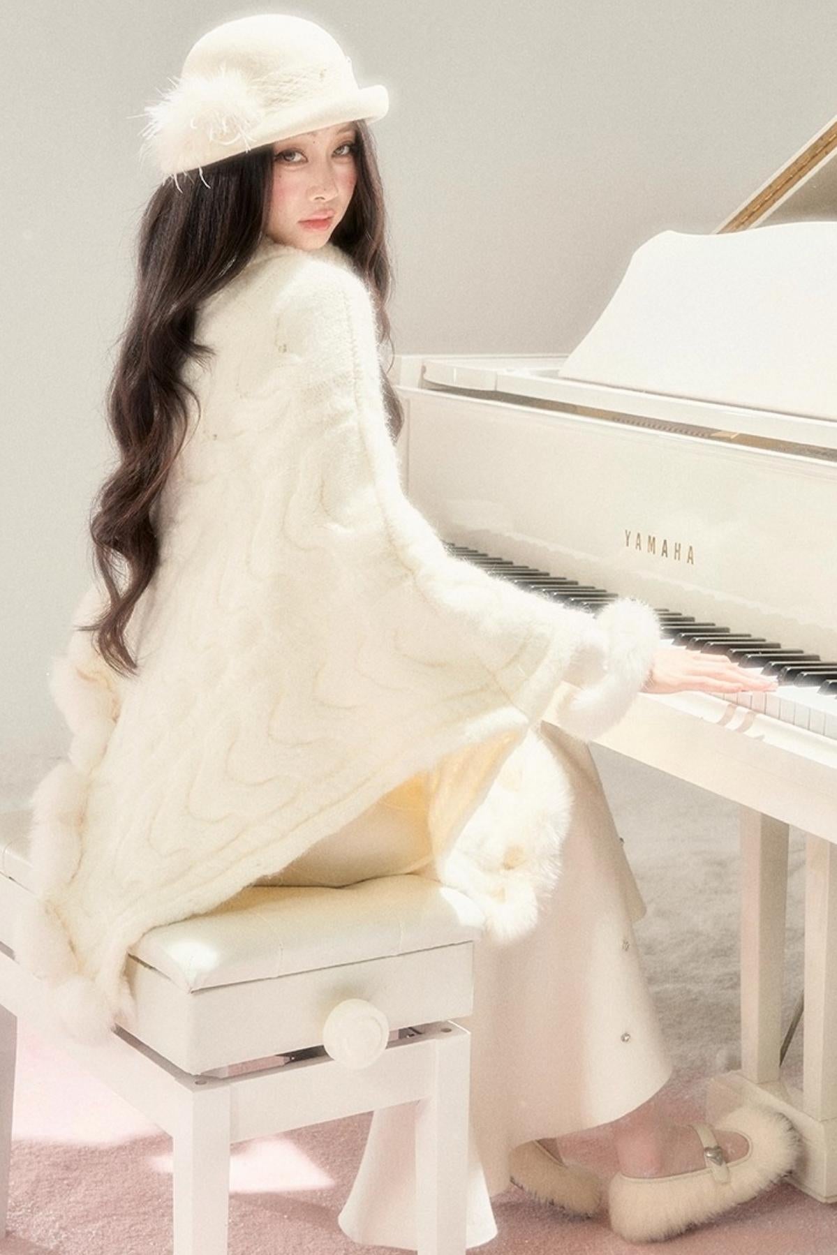 Winter Love Song Knitted Cape