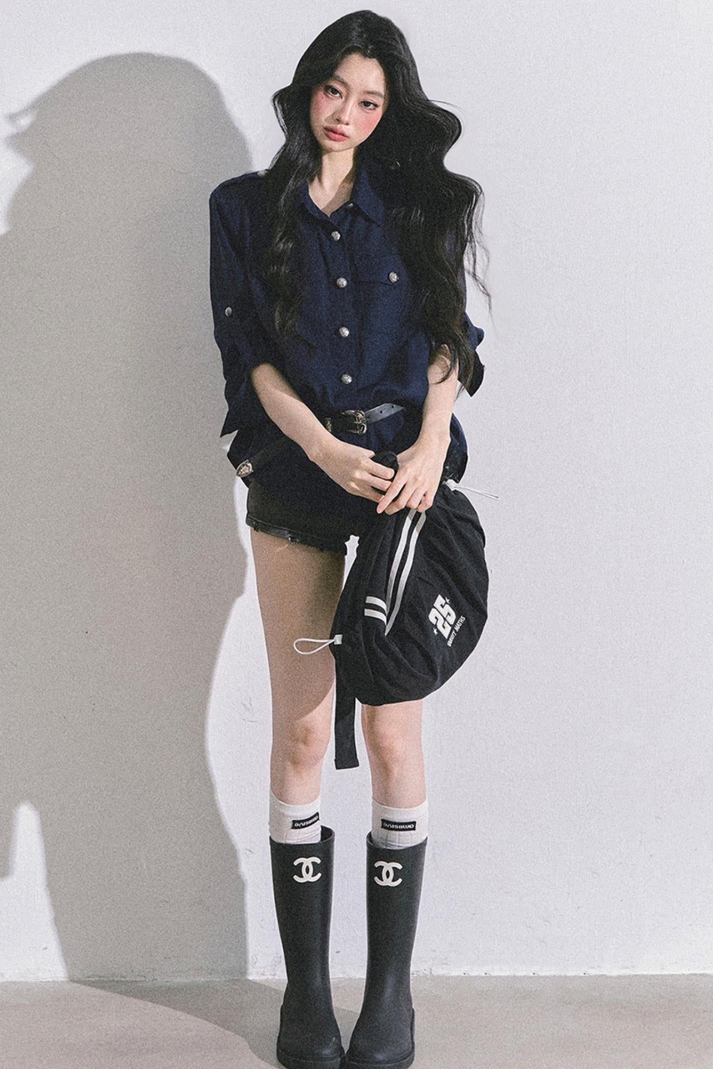 Autumn White Polo Shirt & Pants Set-Up