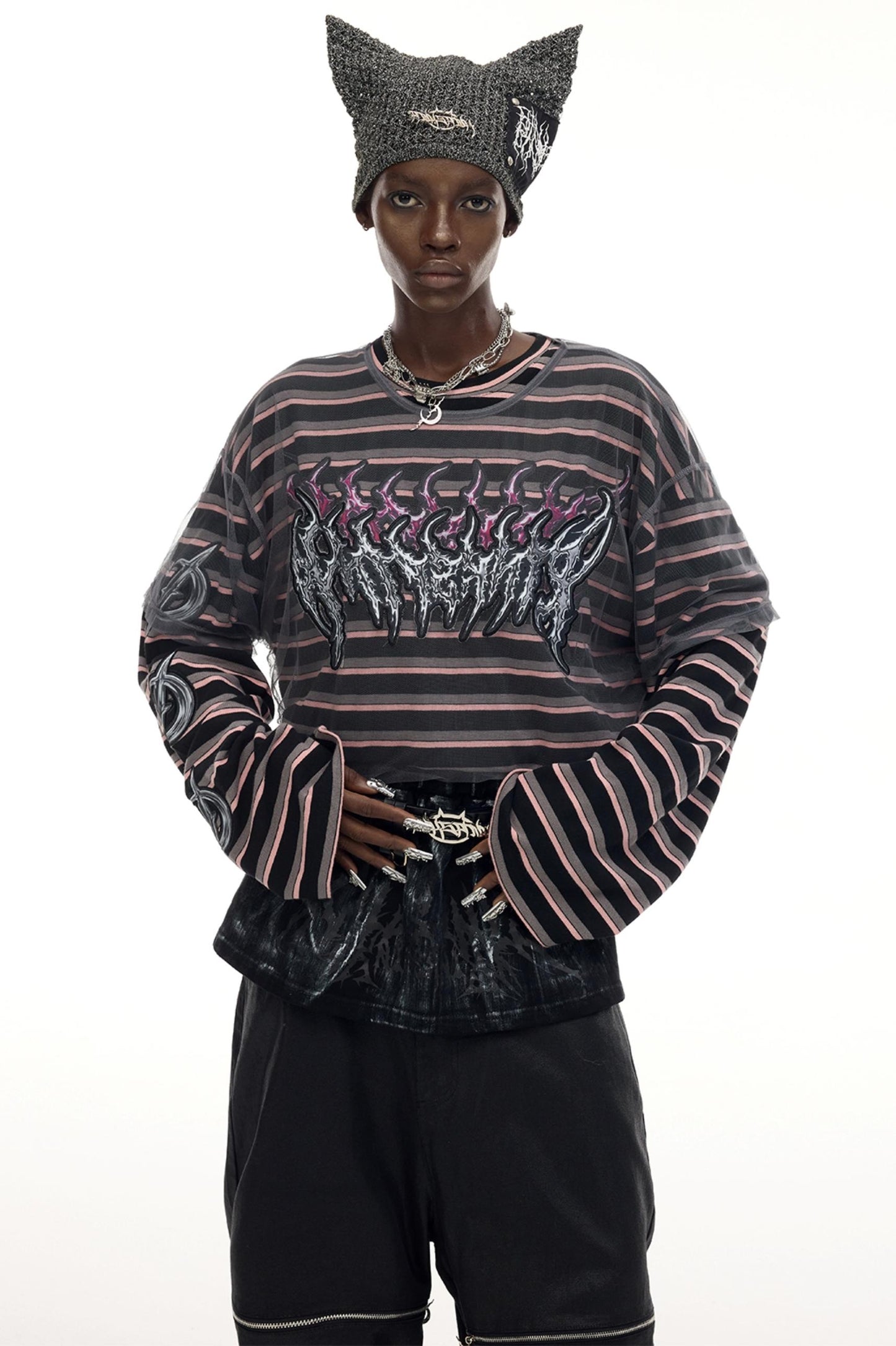 Hand Painted Punk Short Skirt