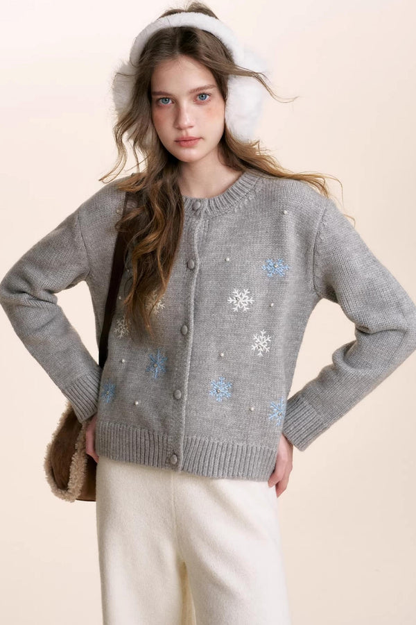 Snowflake Crochet Cardigan