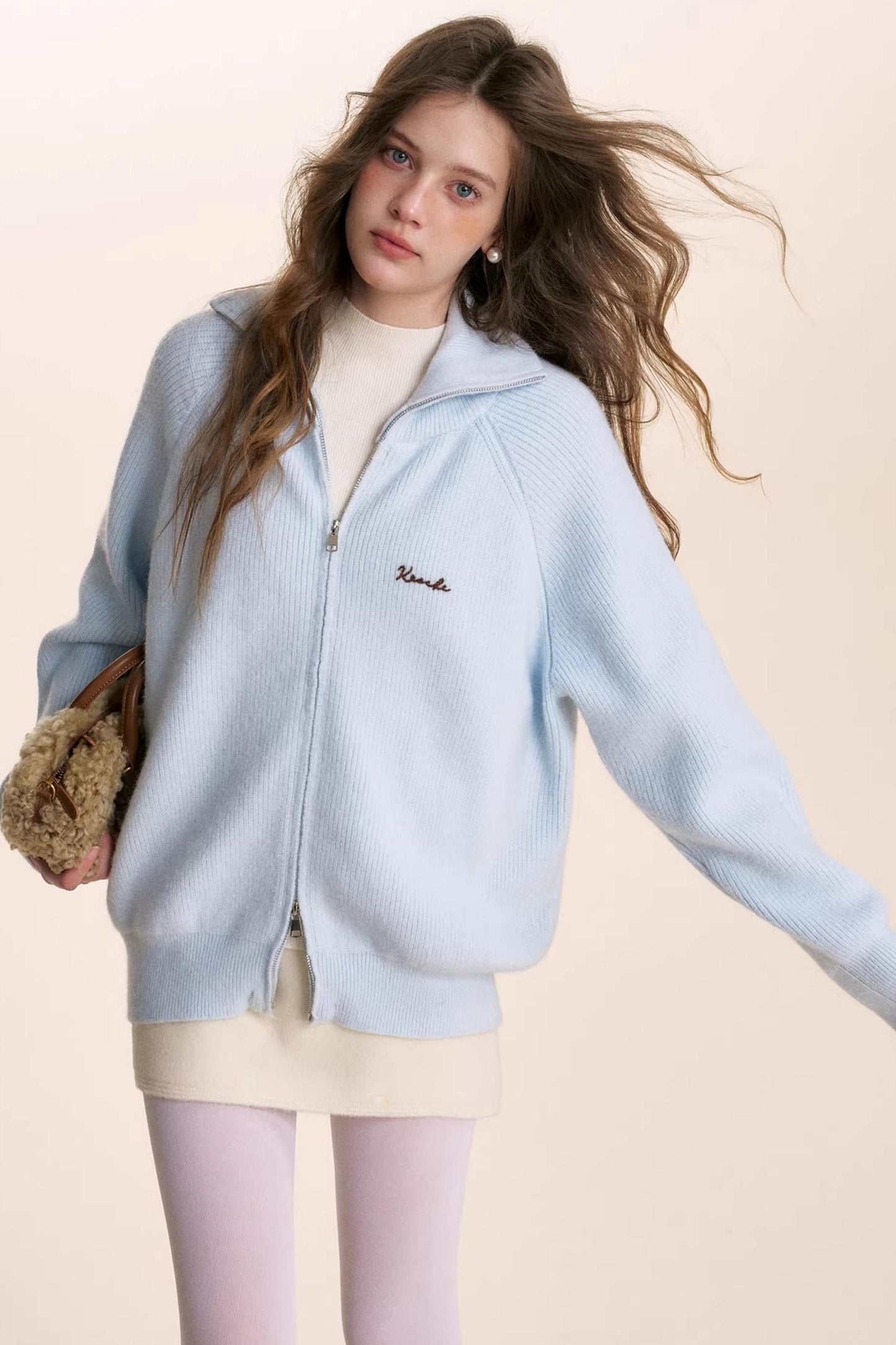 Winter Double-Zip Cardigan Jacket