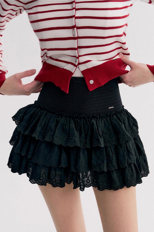 Balletcore Lace Cake Skirt