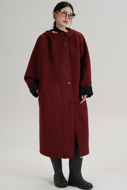 Temperament Long Wool Jacket