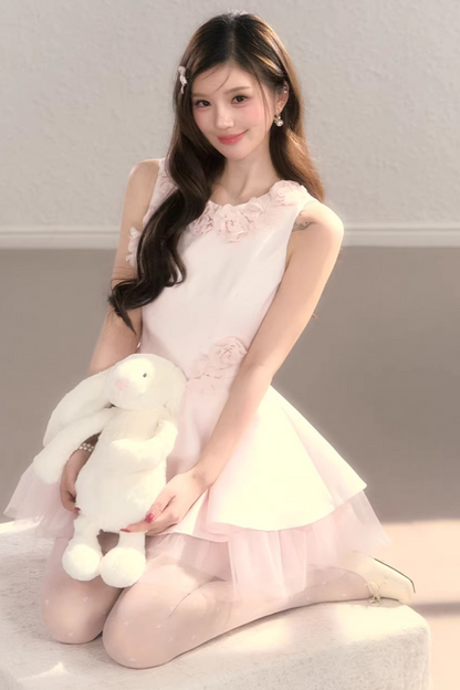 Three-Dimensional Floral Dress