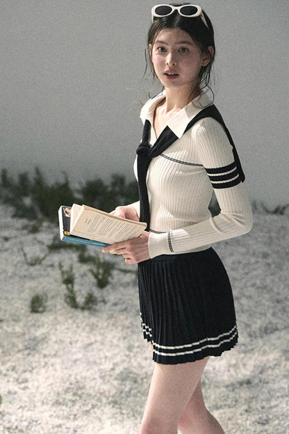 Delhi College Knit Top Set