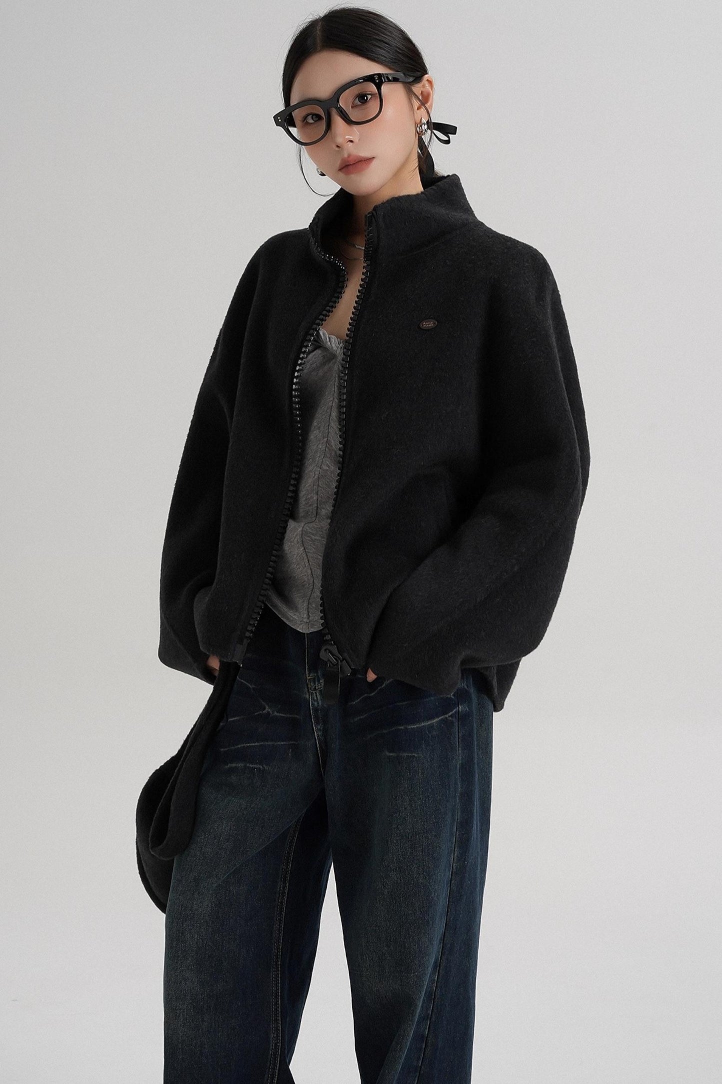 Structured Reversible Wool Jacket