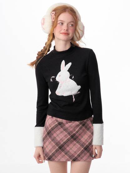 Amerikaner Vintage Bunny Weihnachtspullover