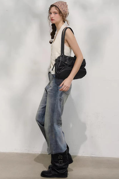 Little Cat Paw Denim Pants