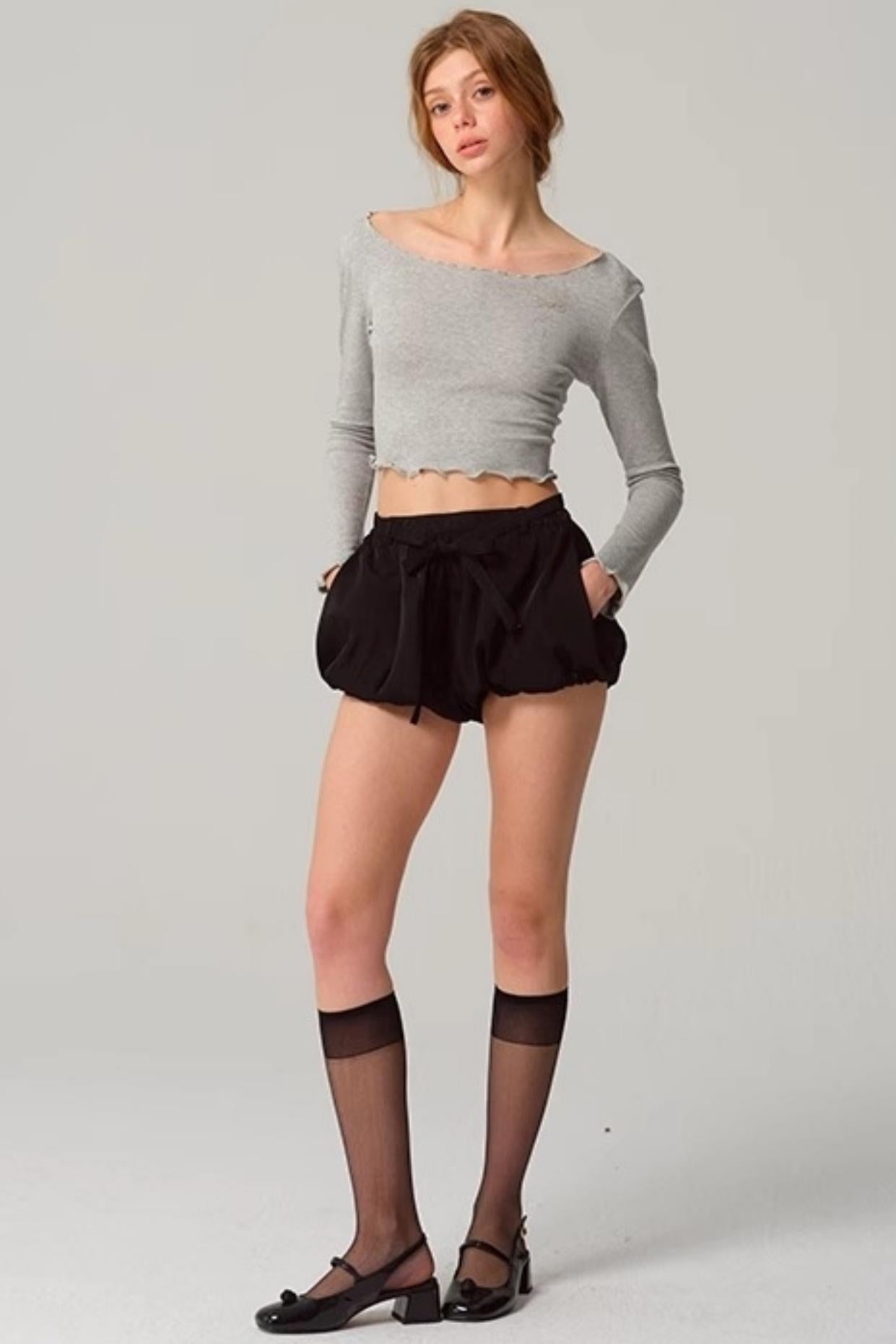 Pumpkin Bow Shorts
