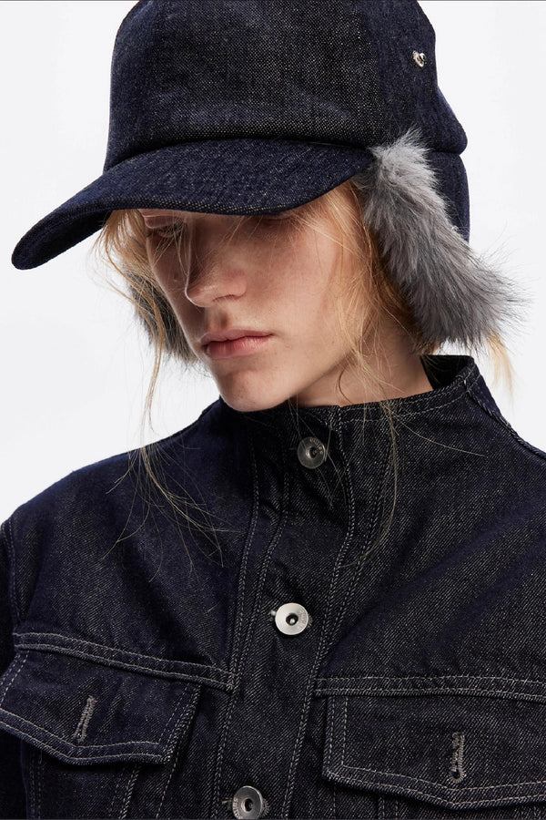 Furry Ear Protection Baseball Cap