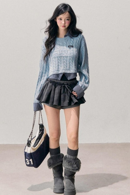 Plaid Annie Waltz Skirt