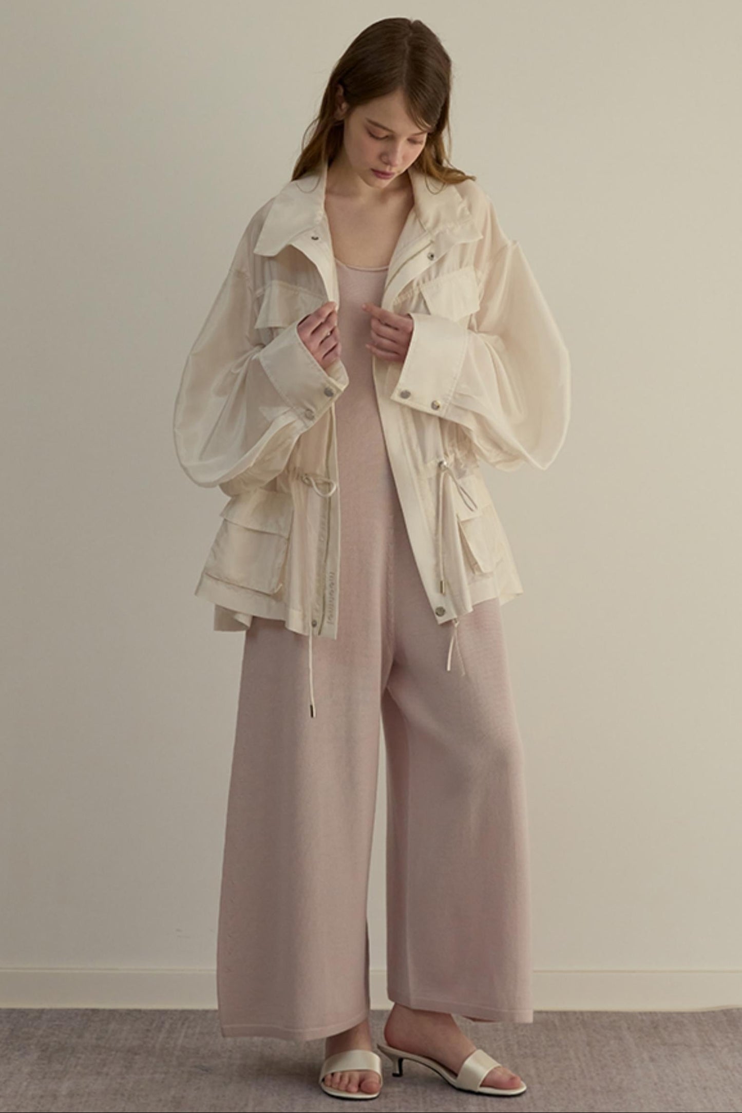 Pink Duo One-piece Pants Set-Up