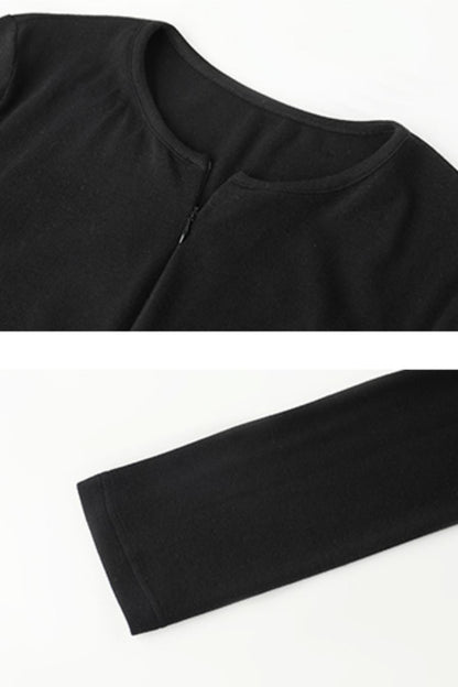 Slim Contrast Long Sleeve T-Shirt