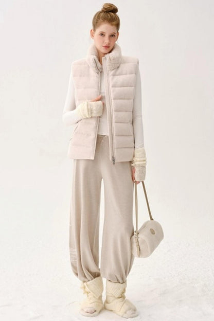 Plush Patchwork Leather Bag