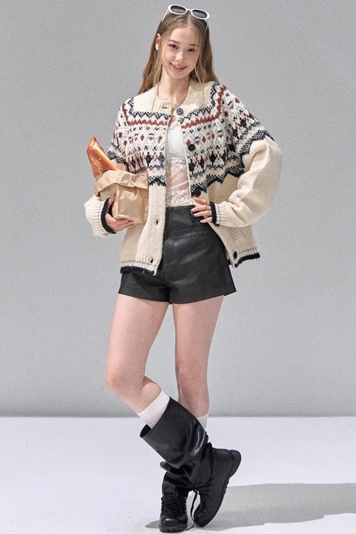 Black Leather Womens Shorts