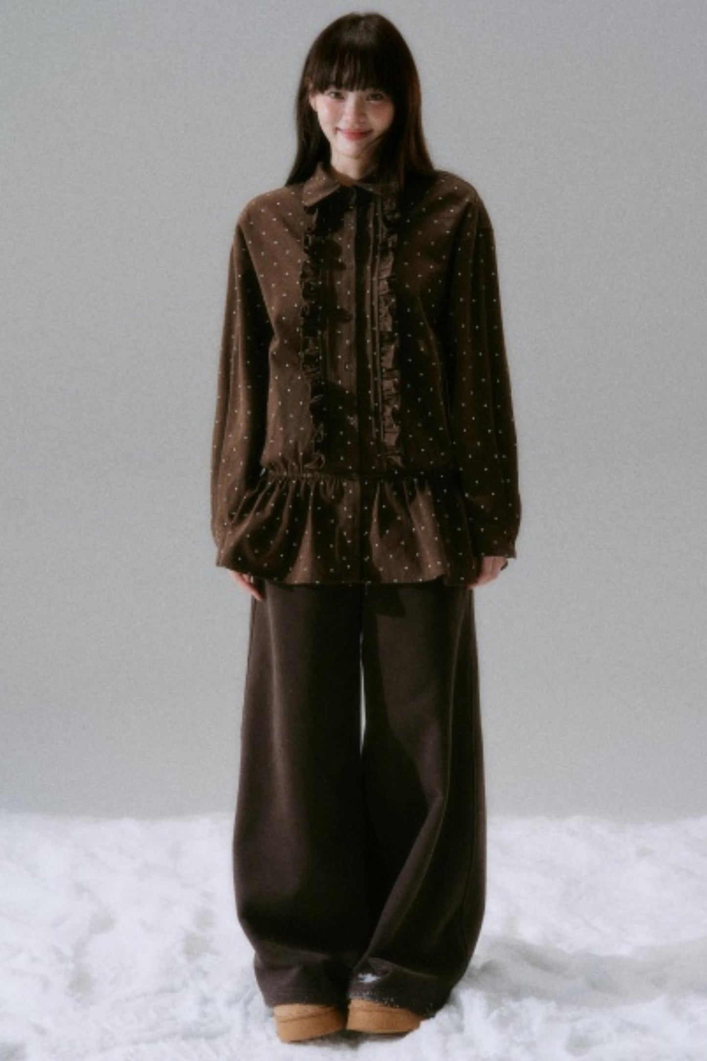 Polka Dot Twill Shirt