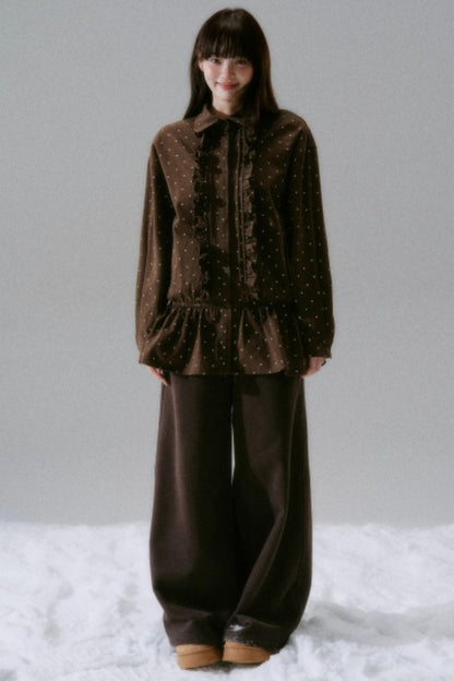 Polka Dot Twill Shirt